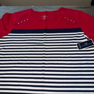 Striped Scoop Neck Shirt